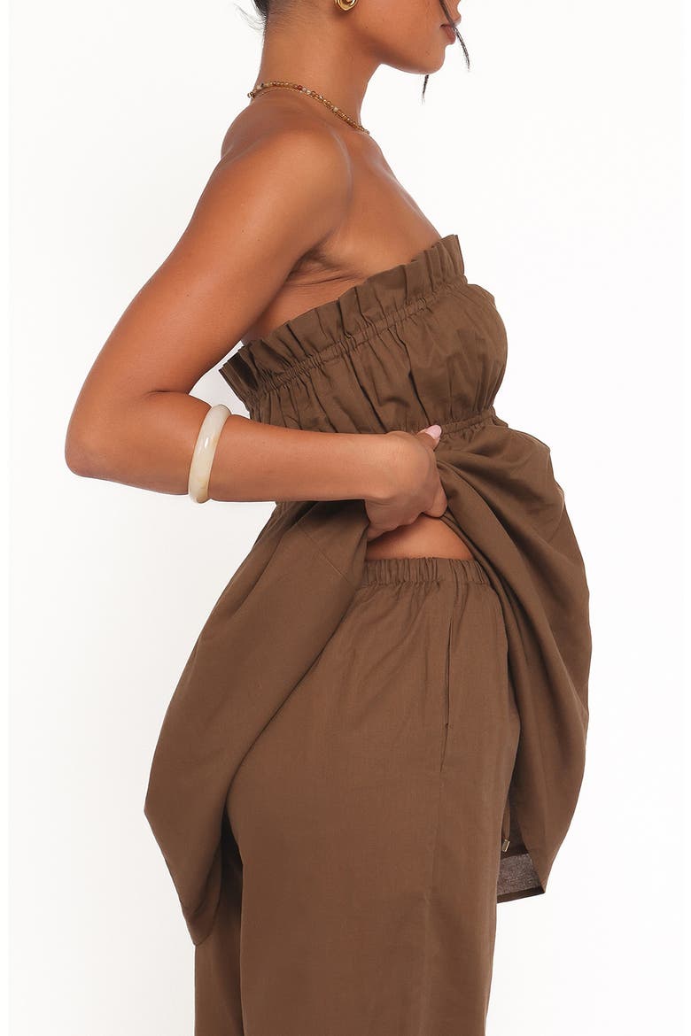 Ember Strapless Tunic Top, Alternate, color, BROWN