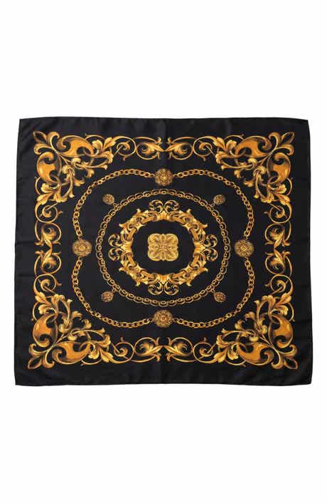 MARCUS ADLER Chain Print Satin Scarf