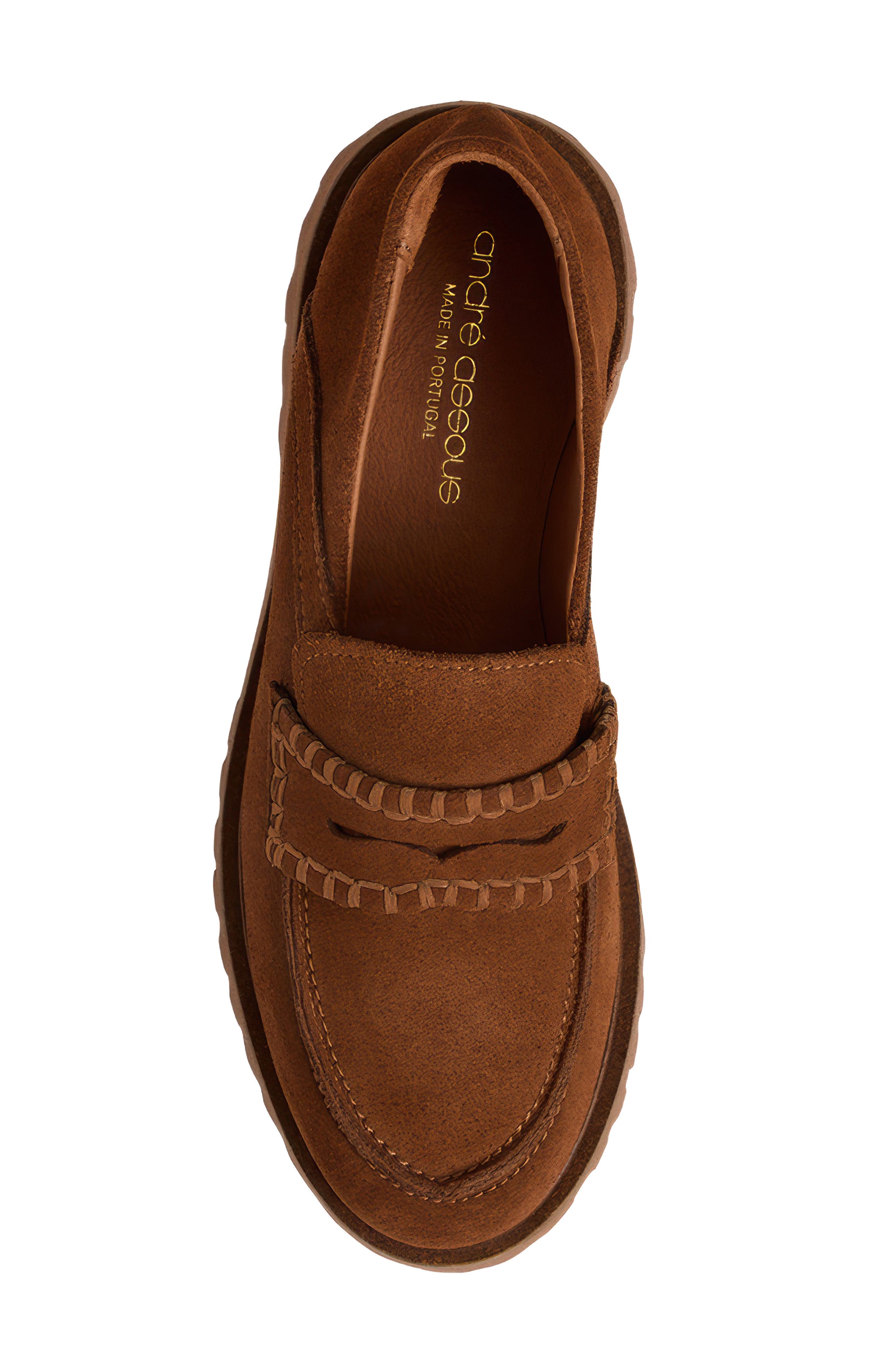 Averie 2 Suede Loafer, Alternate, color, COGNAC SUEDE
