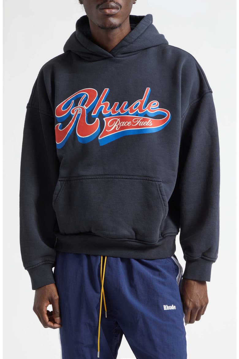 Pit Stop Hoodie, Main, color, VINTAGE BLACK / RED / BLUE