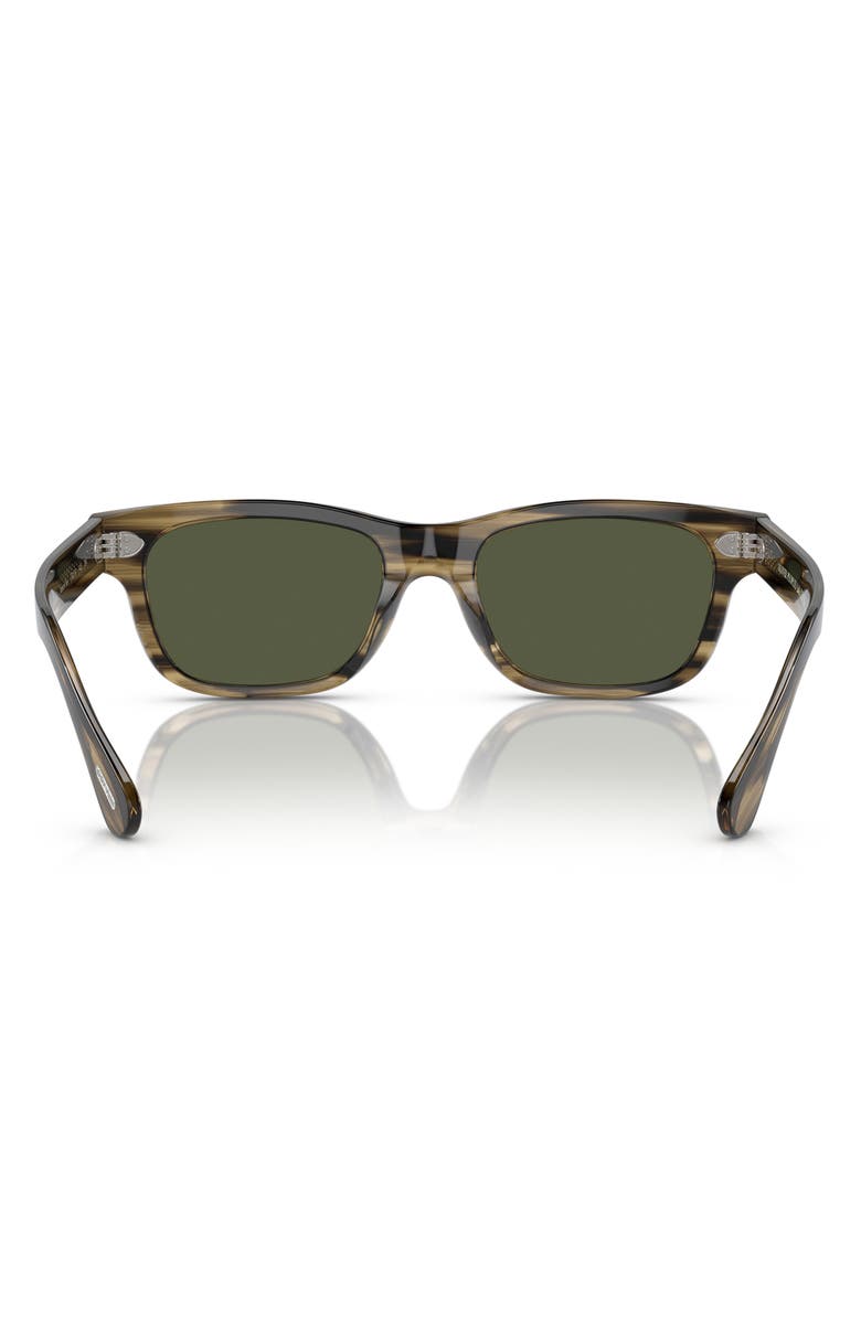 Oliver Peoples Rosson Sun 53mm Square Sunglasses, Alternate, color, Olive