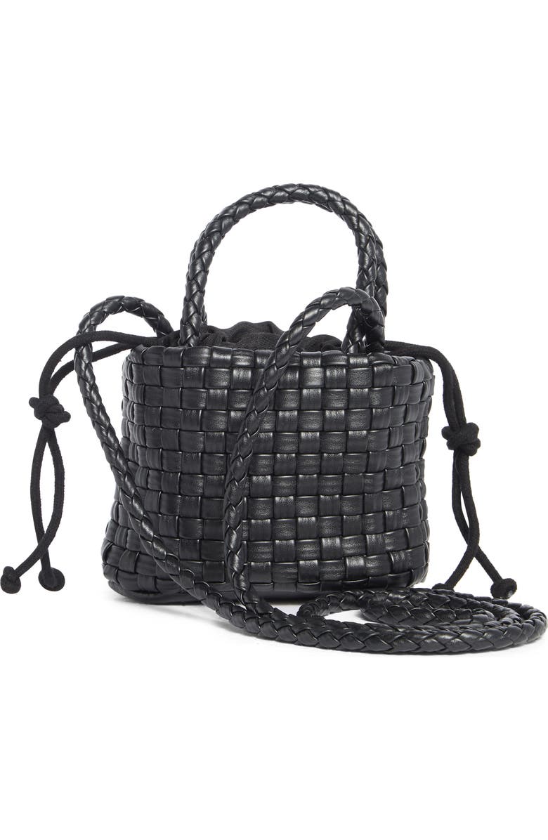 URBAN EXPRESSIONS HANDBAGS Mini Woven Crossbody Bag, Alternate, color, Black