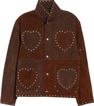Bode Hearts Suede Welding Jacket