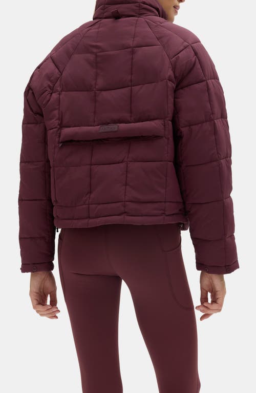 Halfdays Nellie Packable Puffer Jacket In Red
