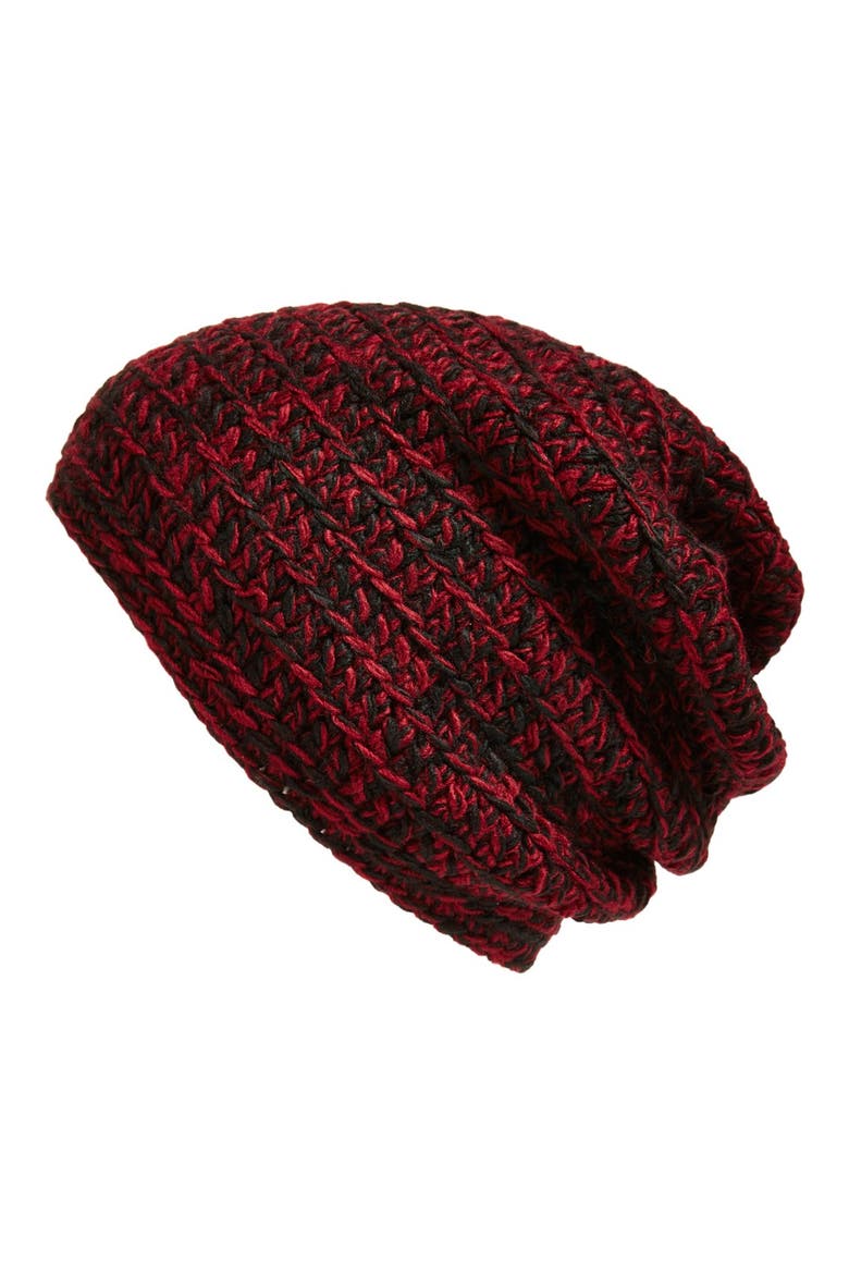 King & Fifth Supply Co. 'The Beeskie' Beanie, Main, color, BLACK/ PORT