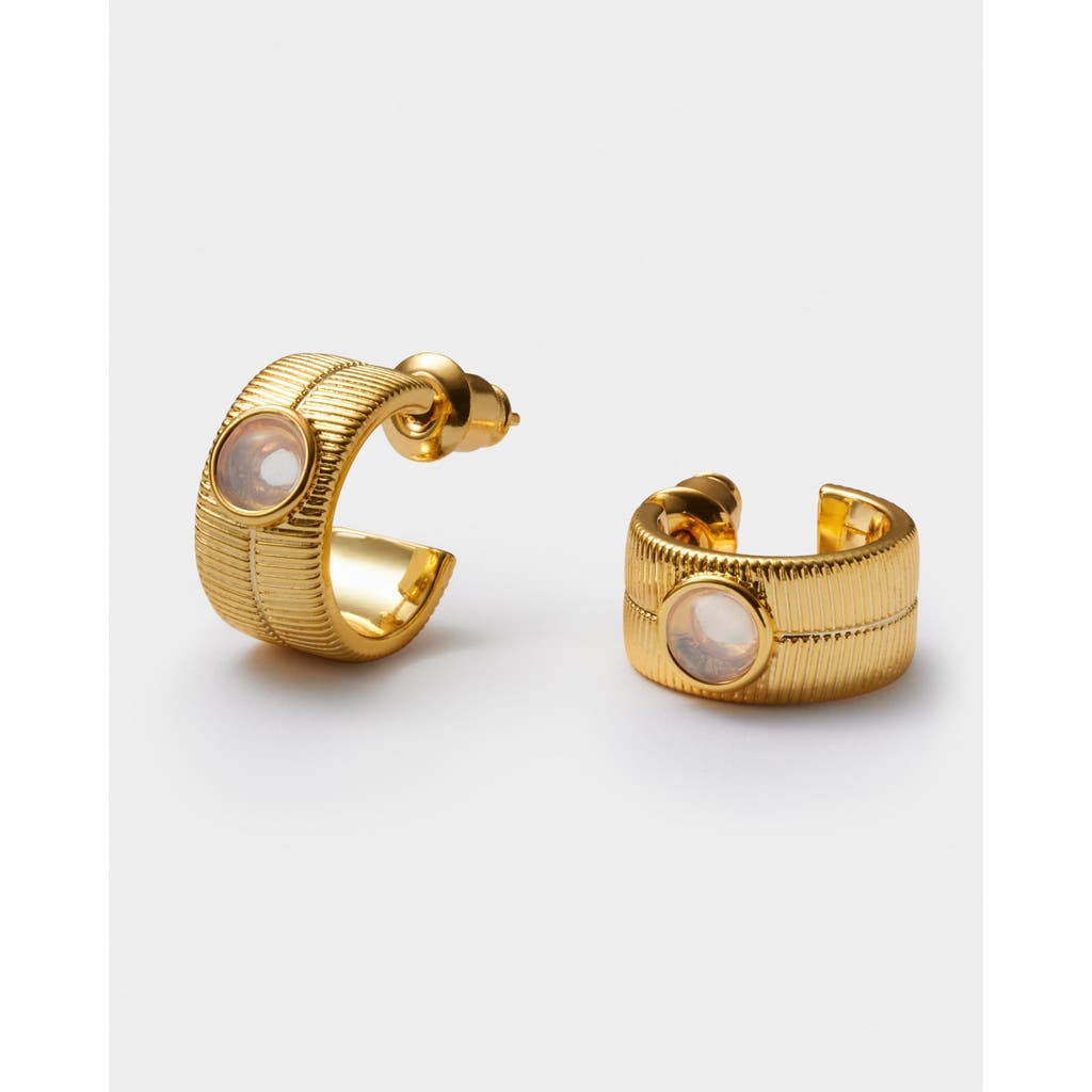 Katie Loxton 'june' Waterproof Gold Birthstone Hoop Earrings In Gold