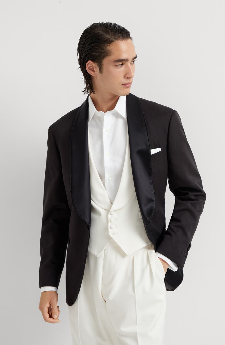 Brunello Cucinelli Tuxedo jacket, Alternate, color, 