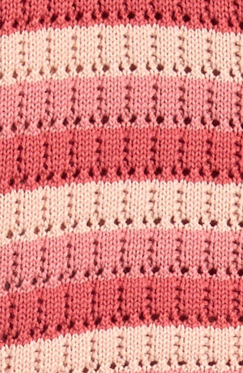 NEXT NEXT KIDS' STRIPE OPEN KNIT SHIRT & SHORTS SET