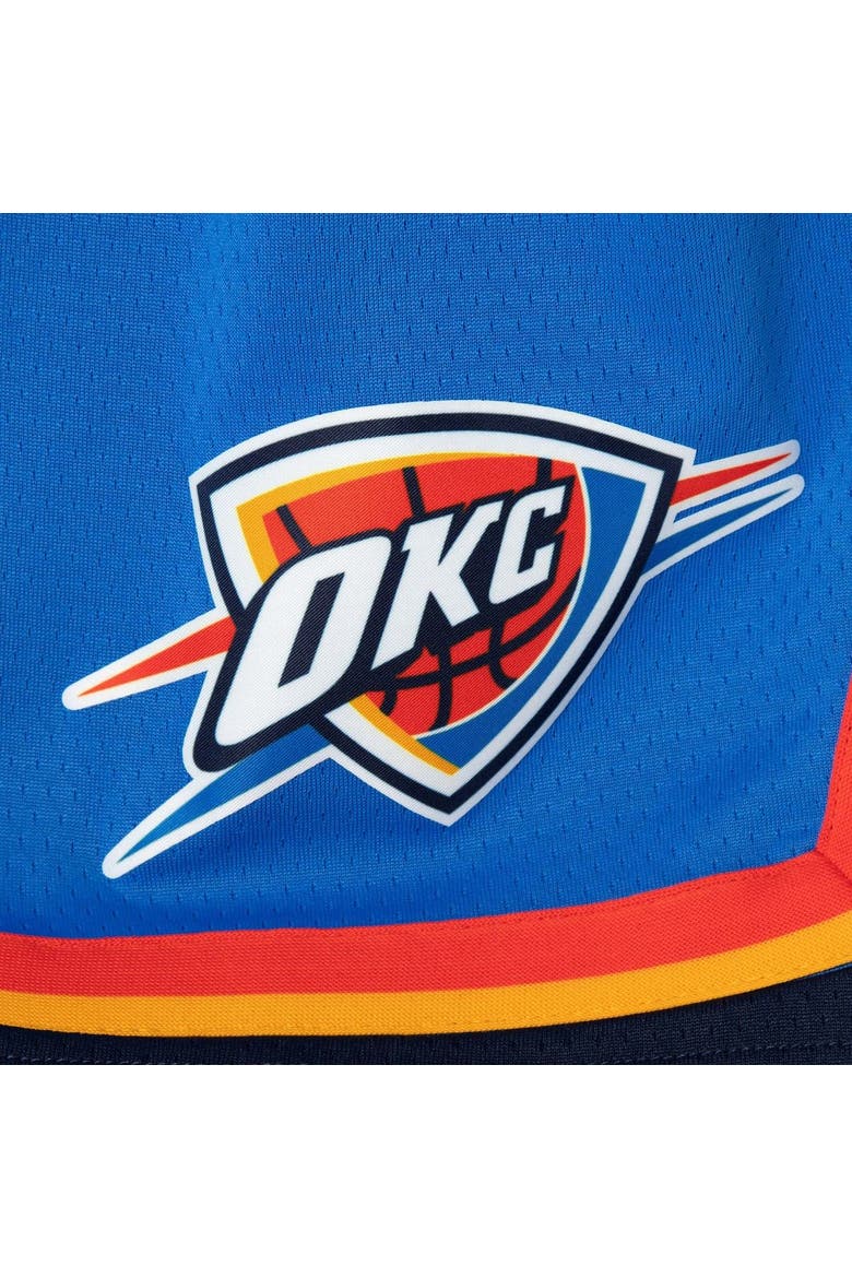 Men's Nike Blue 2019/20 Oklahoma City Thunder Icon Edition Swingman Shorts, Alternate, color, Blue