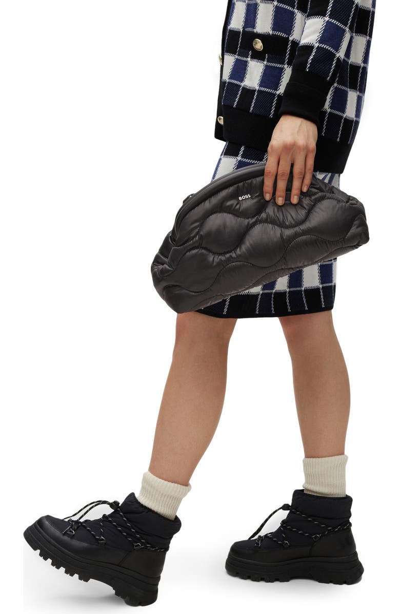 BOSS Ellie Quilted Clutch, Alternate, color,