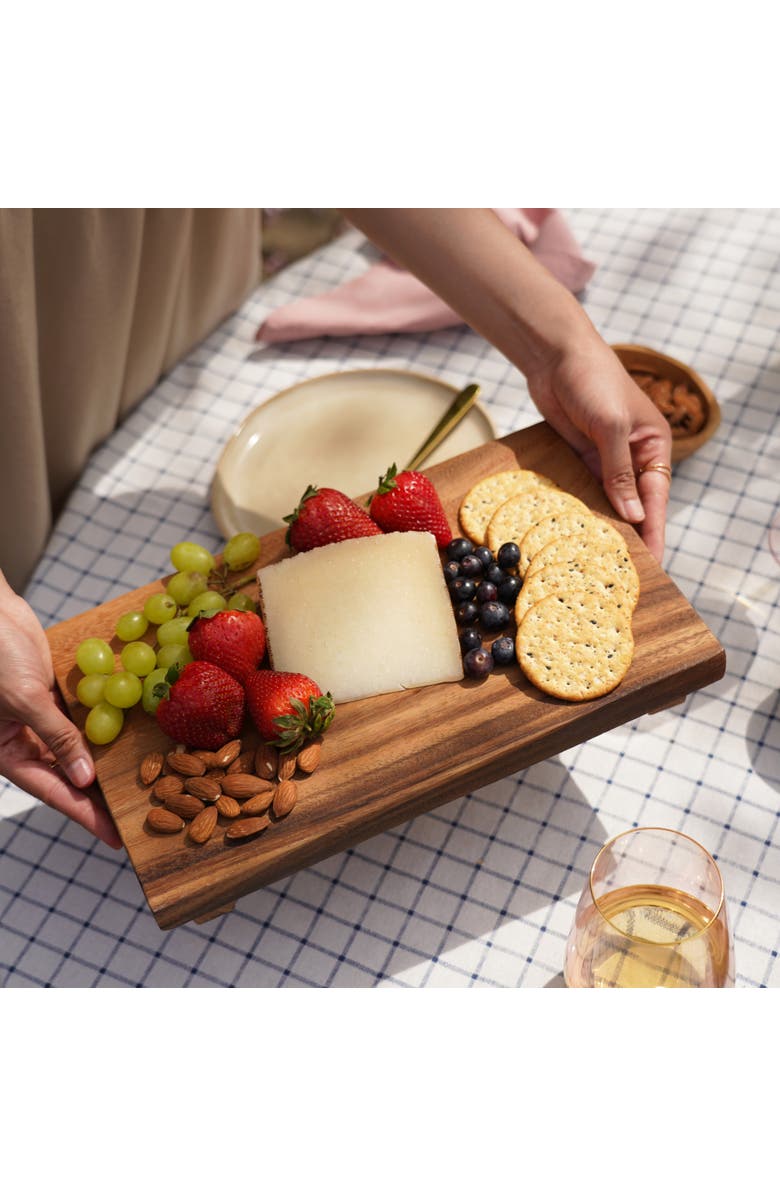 TWINE Acacia Footed Serving Board, Alternate, color,