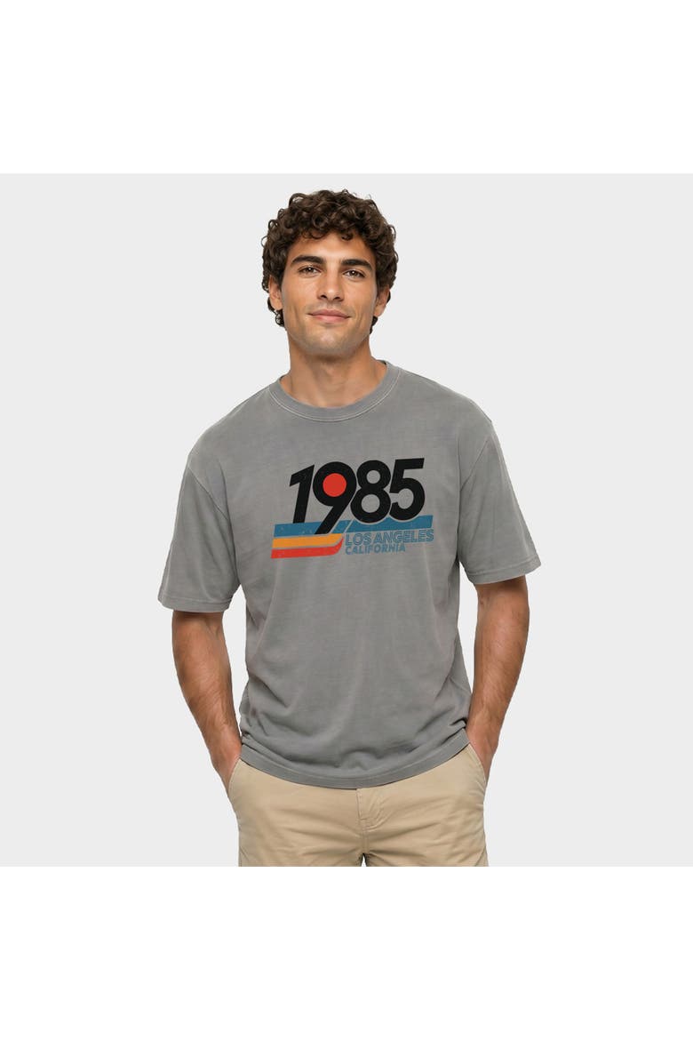 Retro 1985 Los Angeles Garment Dyed T-Shirt, Main, color, Grey