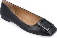 Journee Collection Zimia Square Buckle Flat
