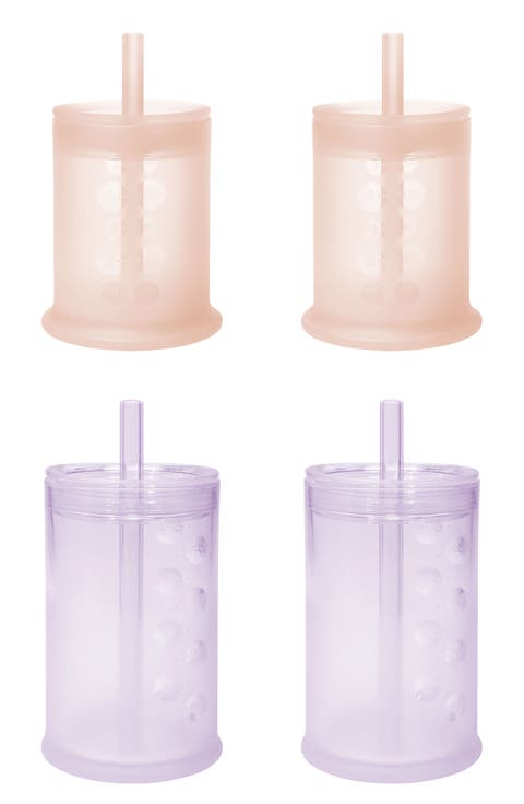 4-Pack Easy Sipping Straw Cups