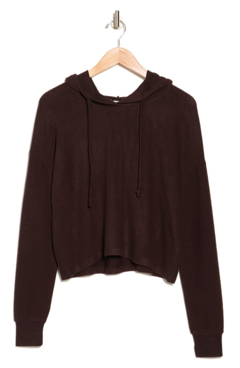 THEO AND SPENCE Yummy Solid Cropped Hoodie, Alternate, color, 