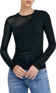 Marcella Casey Contrast Knit Top