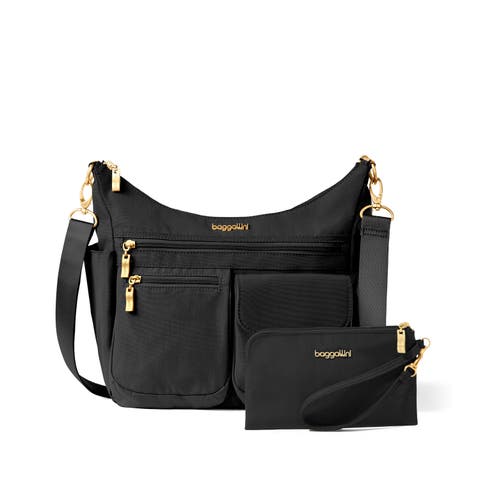 Modern Everywhere Hobo Crossbody Bag with Wristlet