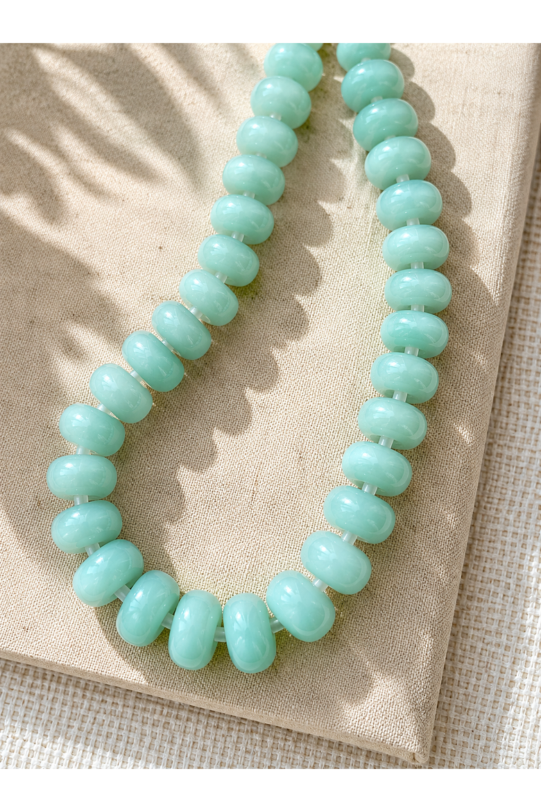 Sea-Foam Mist Necklace, Alternate, color, Blue