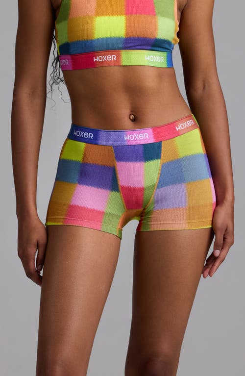 Woxer Star Ultrasoft 3-inch Boxer Briefs In Multi