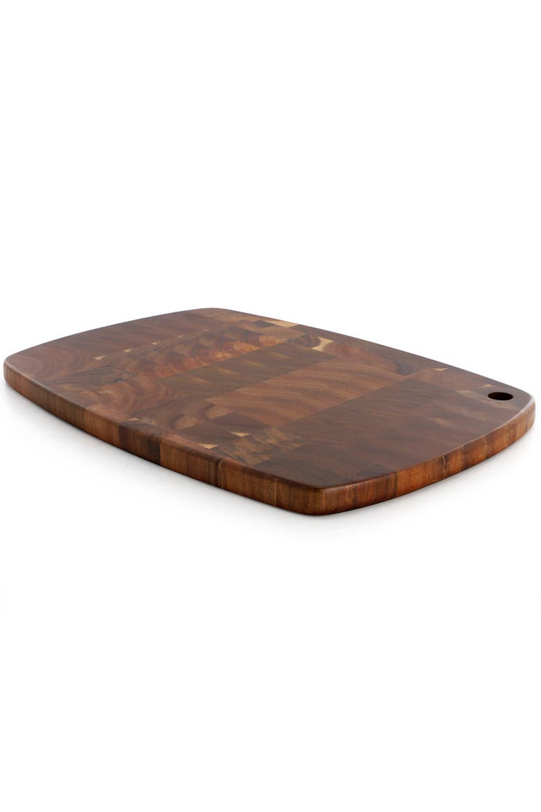15.5 x 10.5 Inch Acacia Wood Cutting Board, Alternate, color, Brown