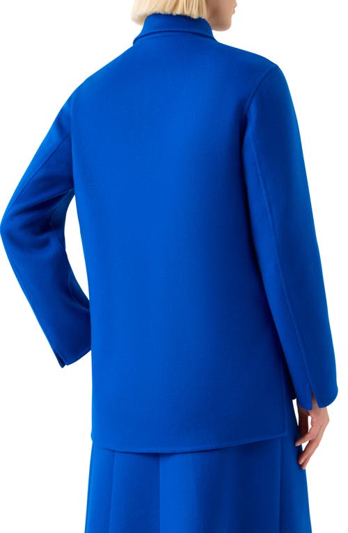 Akris Laars Double Face Cashmere Jacket In Blue