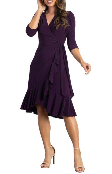 Whimsy Midi Wrap Dress