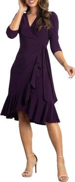 Kiyonna Whimsy Midi Wrap Dress