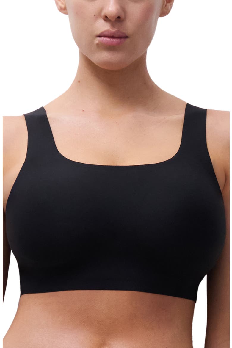 Softstretch Power Scoop Neck Bralette, Main, color, BLACK