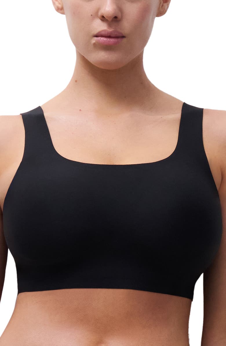 Chantelle Lingerie Softstretch Power Scoop Neck Bralette, Main, color, Black