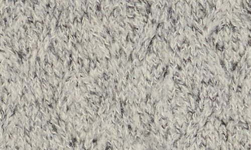 1.state Crewneck Cable Knit Sweater In Gray