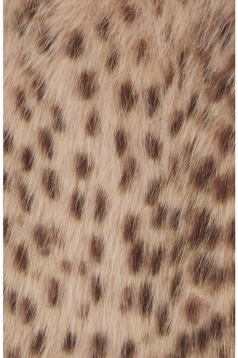 Faux Fur Scarf, Alternate, color, Leopard