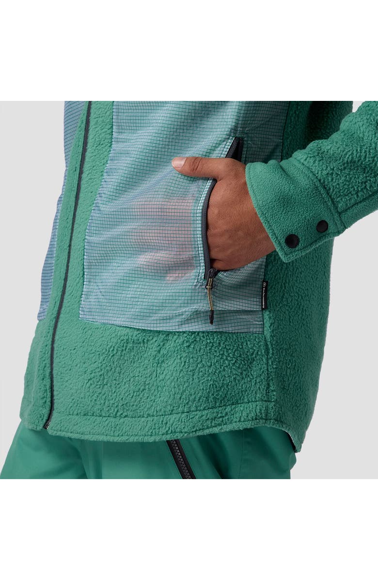 Backcountry Wander Pile-Fleece Shirt Jacket- Men's, Alternate, color, Gearhead Green