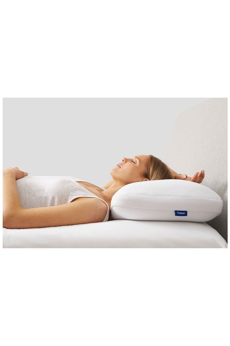 Set of 2 Hybrid Pillows, Alternate, color, WHITE