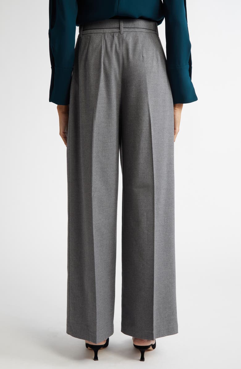 Reiss Freja Belted Wide Leg Pants, Alternate, color, Grey