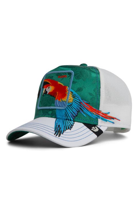 Honduras Macaw Patch Snapback Trucker Hat