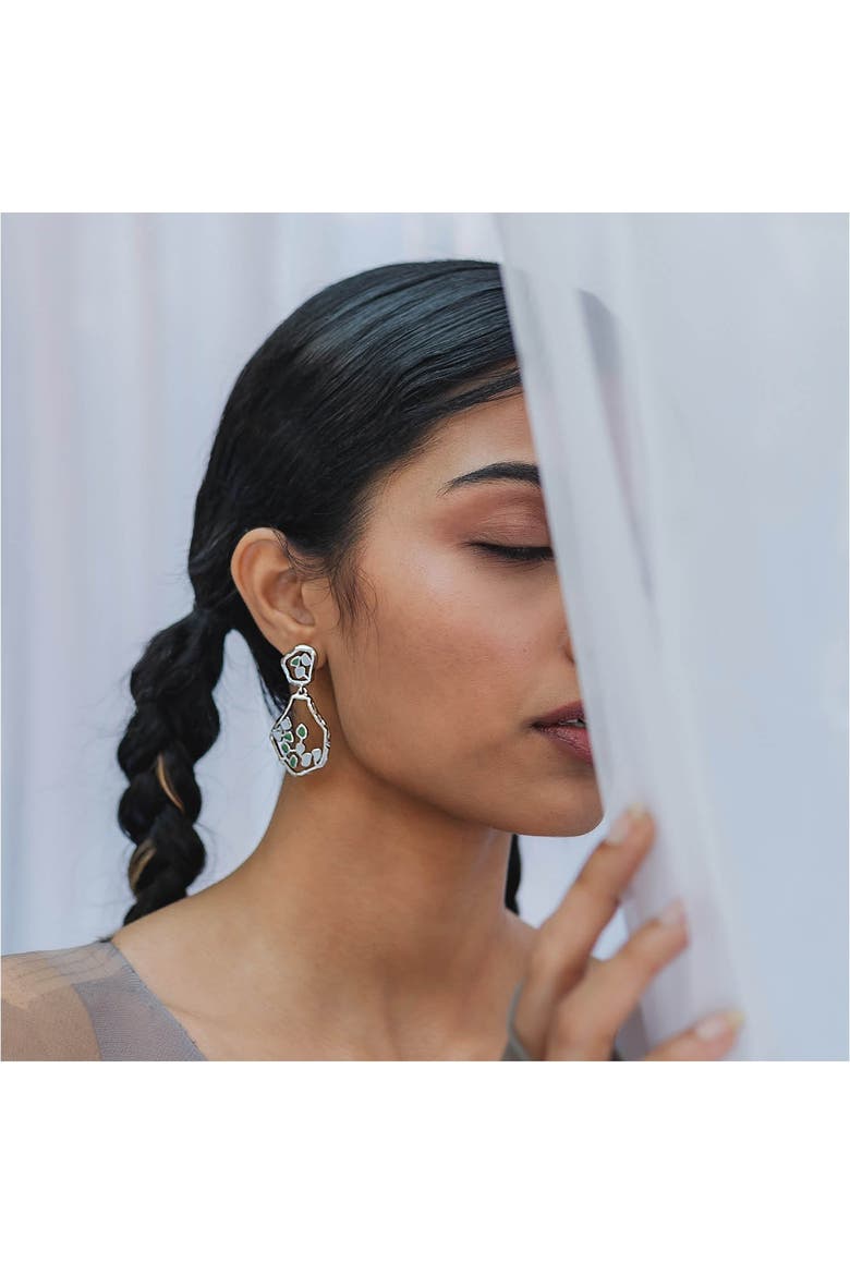 TERRA DROP EARRINGS, Alternate, color, Gold Plated