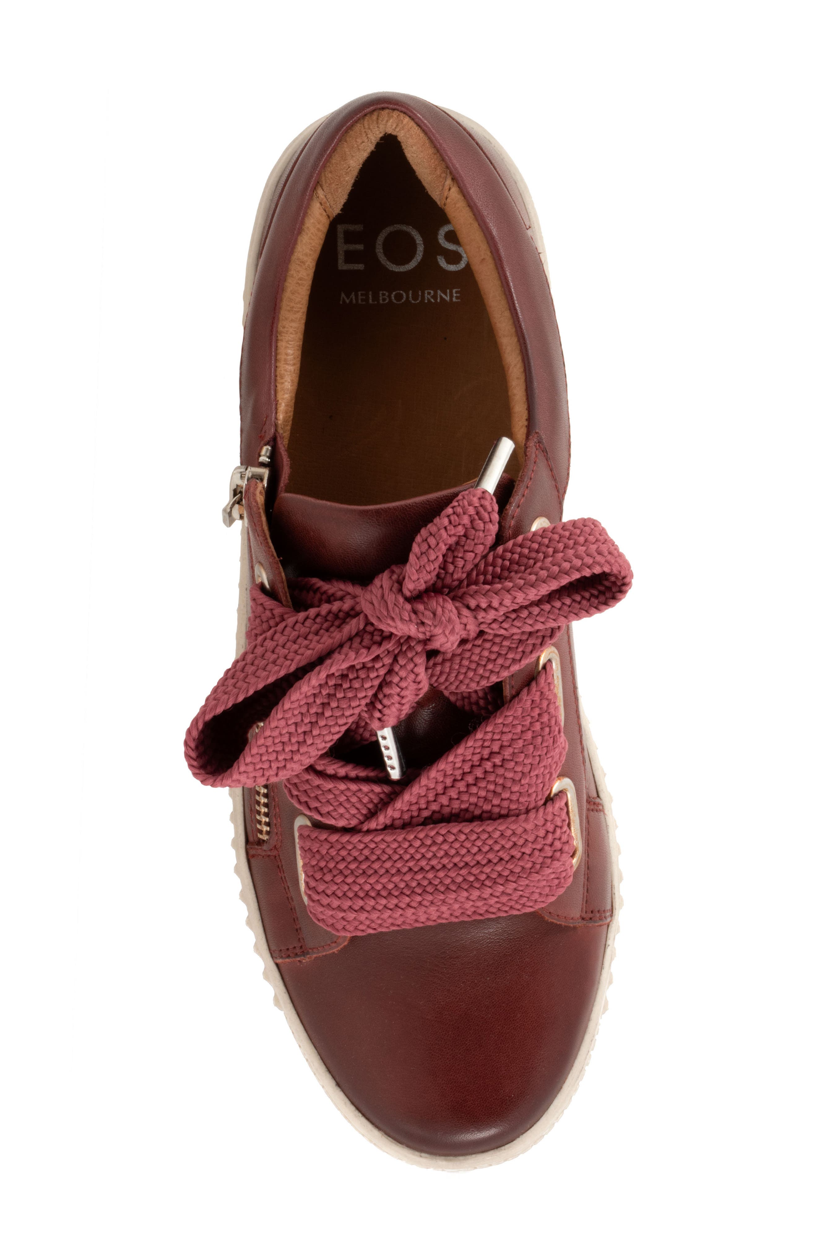EOS FOOTWEAR Jovi Zip Sneaker, Alternate, color, Bordeaux