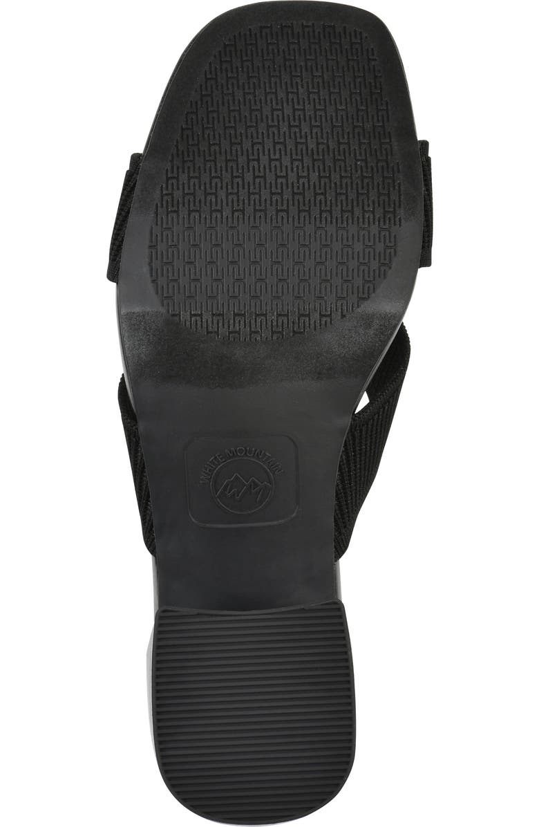CLIFFS BY WHITE MOUNTAIN Milled Sandal, Alternate, color, Black Fabric