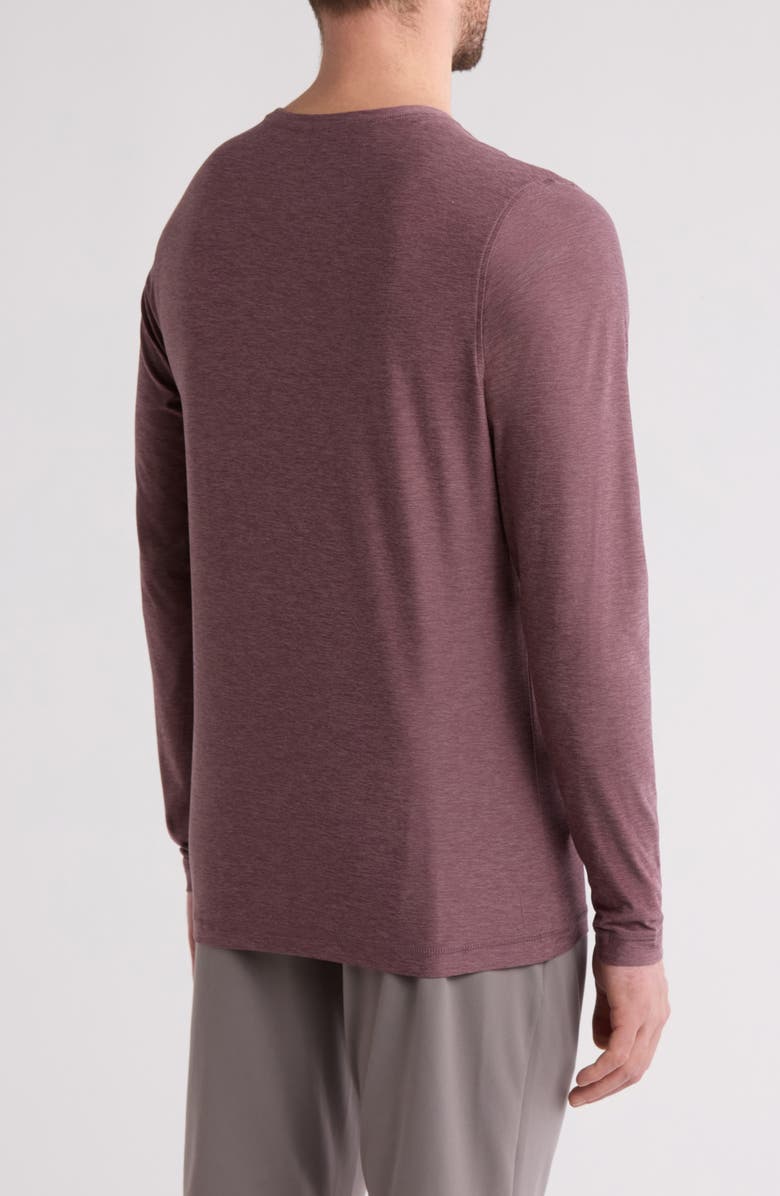 Vuori Long Sleeve Strato Tech Tee, Alternate, color, Elderberry Heather