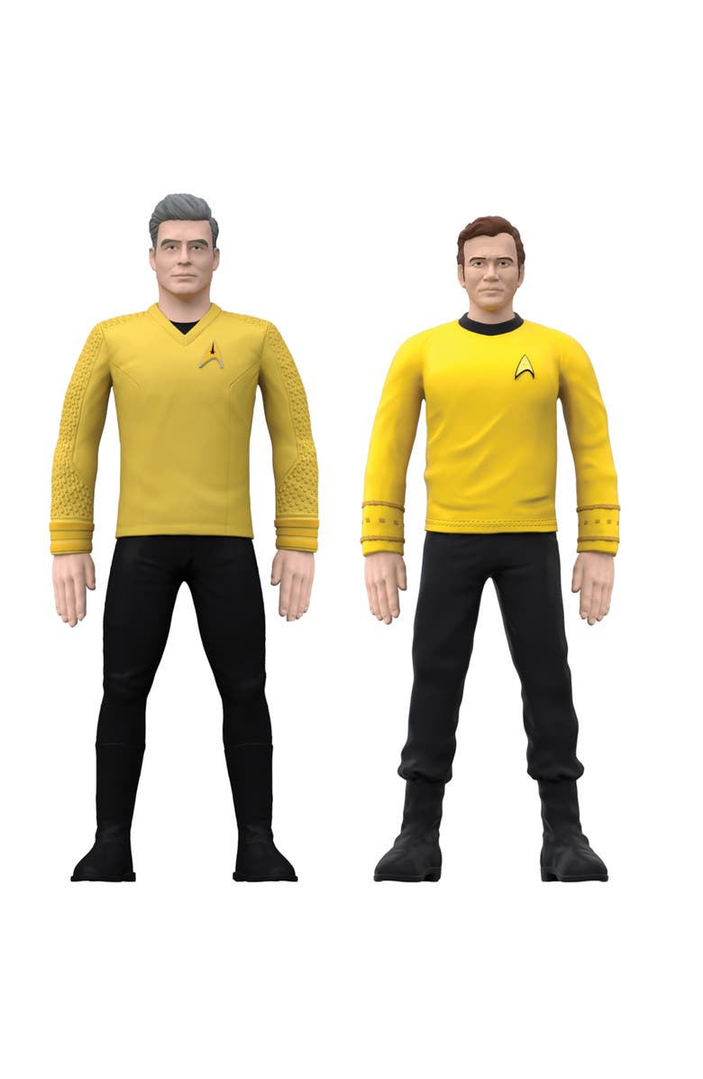 FleXfigs Star Trek Captains 4 Character Pack Ages, Alternate, color, Multicolored