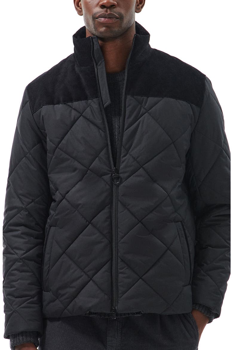 Elmwood Quilted Jacket, Main, color, BLACK