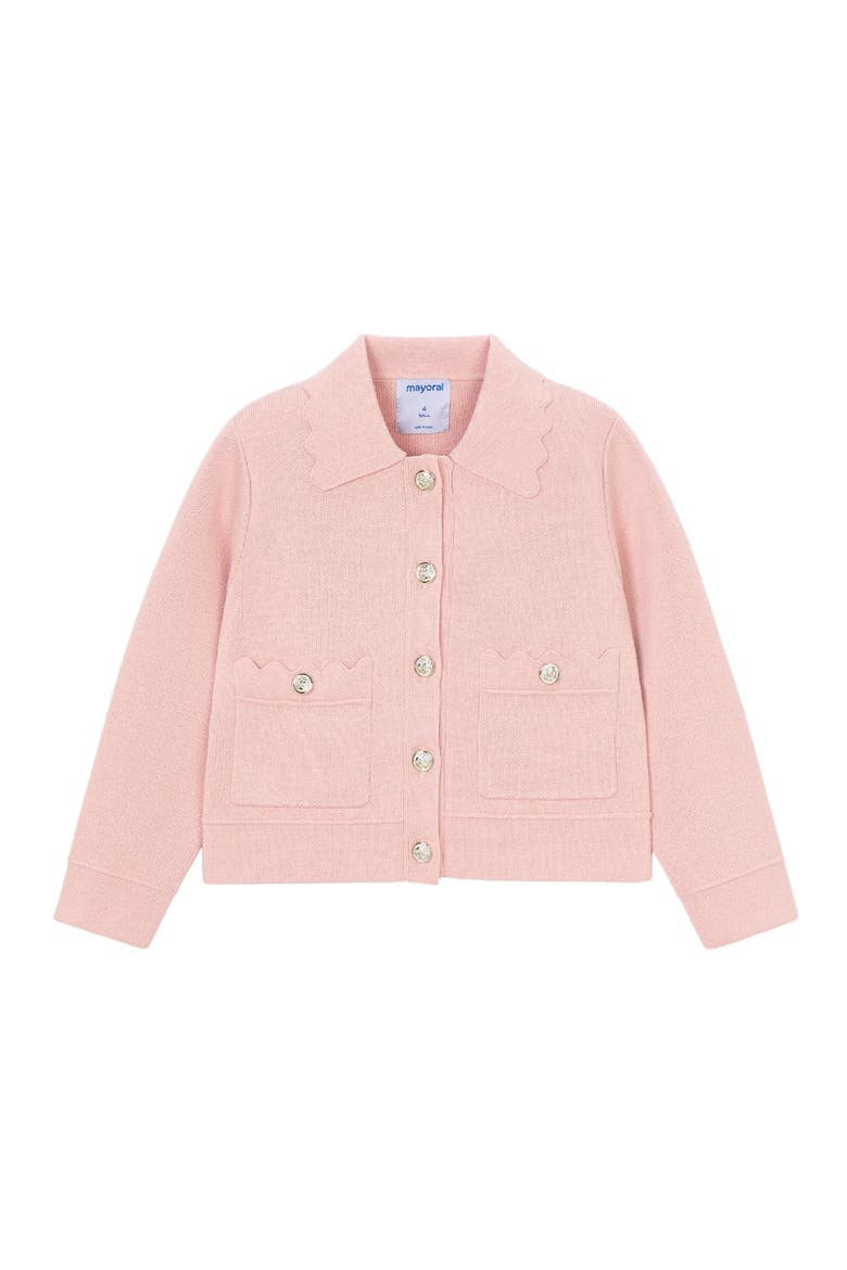 Jacket With Scalloped Detail, Main, color, Pink