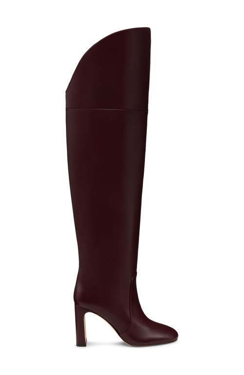 Stuart Weitzman Babette Over The Knee Tubo 85 Boot In Purple