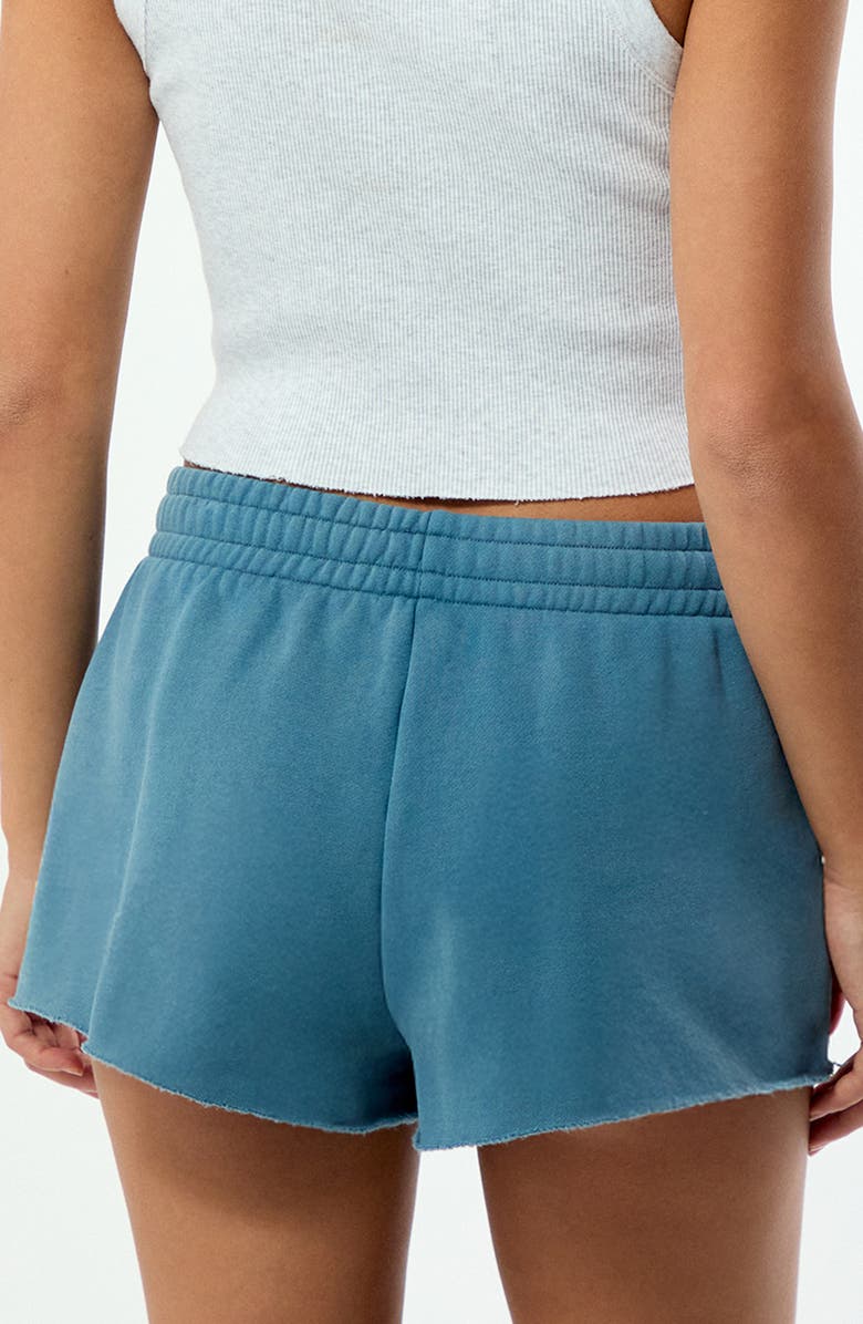 PacSun Core Washed Mini Sweat Shorts, Alternate, color, Blue