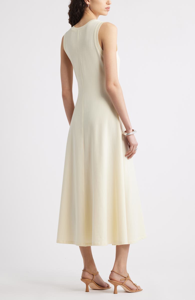 Sleeveless Cotton Blend Dress