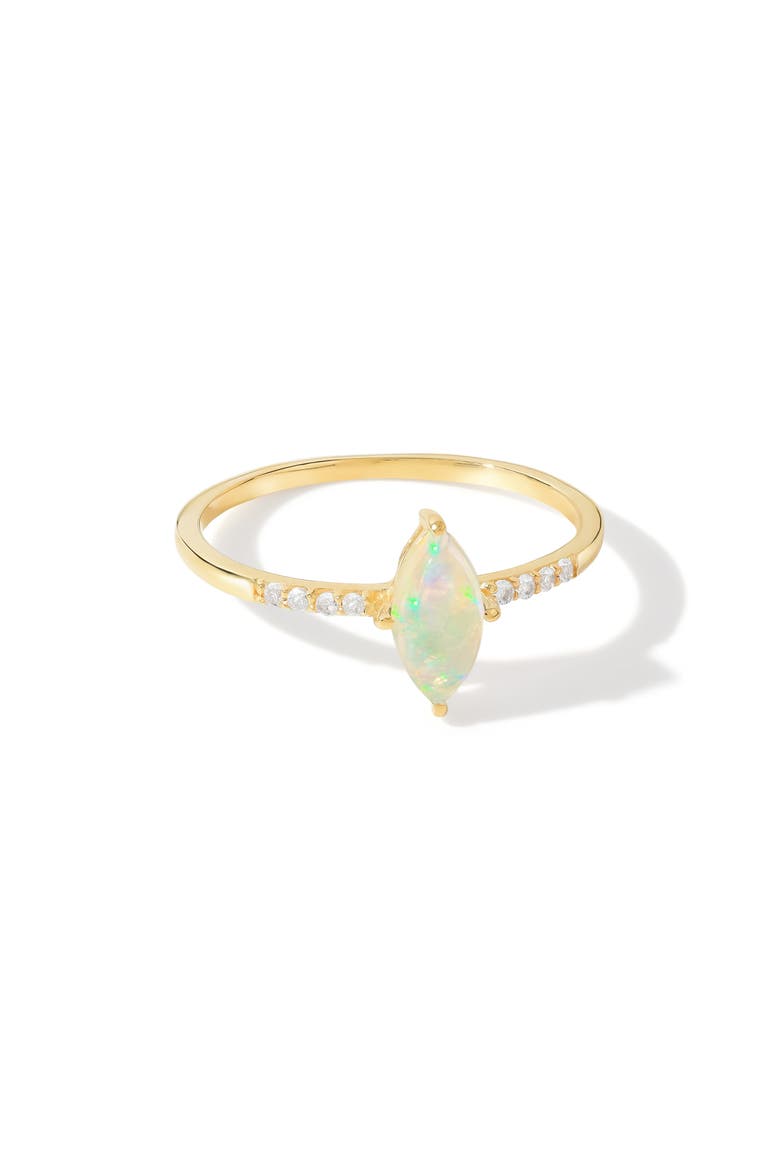 Marquis Gemstone Ring, Alternate, color, YELLOW