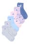 selected Plum/ Glow Blue/ Clear Pink