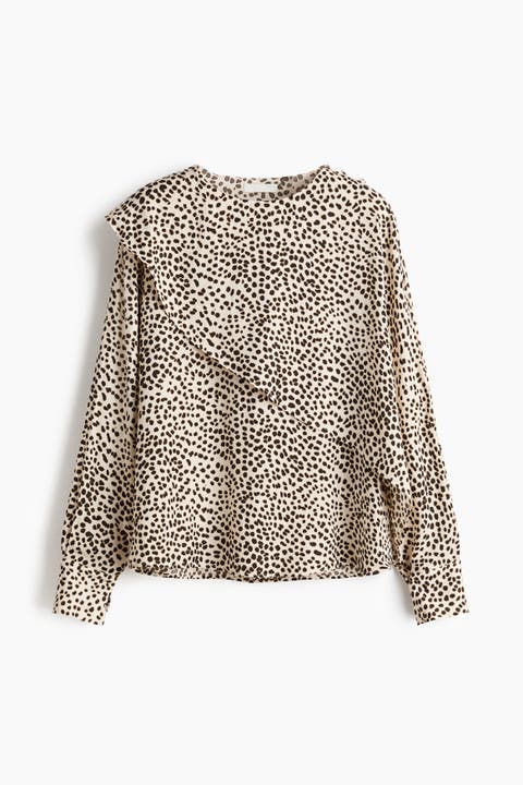 Cape-detail Blouse