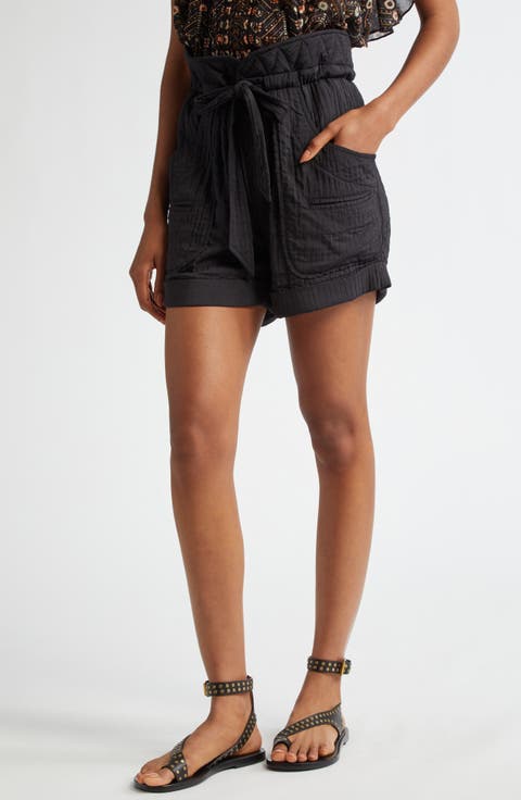 Sereni Waist Tie Cotton Shorts