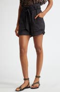 Isabel Marant Étoile Sereni Waist Tie Cotton Shorts